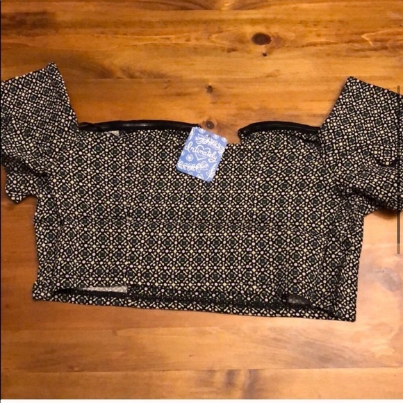 Free People Crop top off shoulder Brami lucky now - Picture 4 of 6